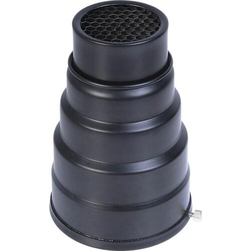 Godox SN-02 Conical Snoot Honeycomb Grid Light Beam Tube for Universal Mount Studio Strobe Flash K-150 K-180 250SDI