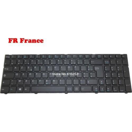 Laptop Keyboard For Medion AKOYA P7628 MD99280 P7632 MD99223 MD99437 MD99444 Black With Frame FR France/GR German/HU Hungary