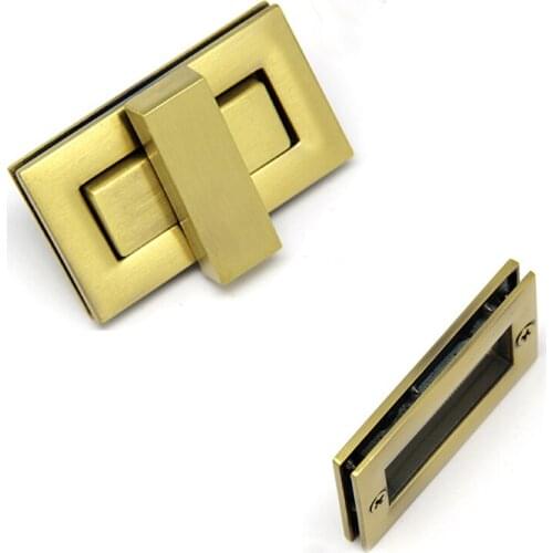 Purse lock twist purse turn lock clutch clock Polish anti bronze 5.1cm x 2.9cm