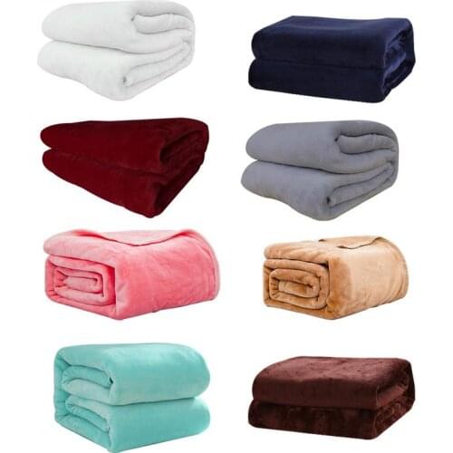 Hot Home textile flannel Blanket Coral Velvet Blanket 150x200cm Luxury Fake Mink Throw Sofa Bed Blanket