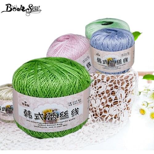 Multi Color Crochet Infant Silk Cotton Cord Hand Knitted Crochet Yarn Soft Warm Baby Yarn for DIY Sweater 50g/lot 1pc