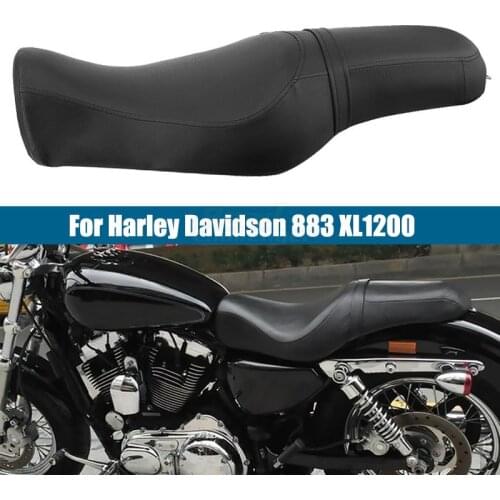 Motorcycle Two up Seat For Harley Sportster 883 Iron XL883 XL1200 48 72 1200 Moto Driver Rear Passenger Cushion Pad