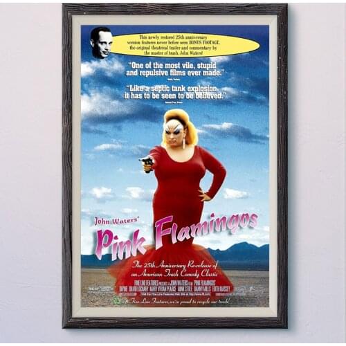 N257 PINK FLAMINGOS Vintage Classic Movie Wall Silk Cloth HD Poster Art Home Decoration Gift