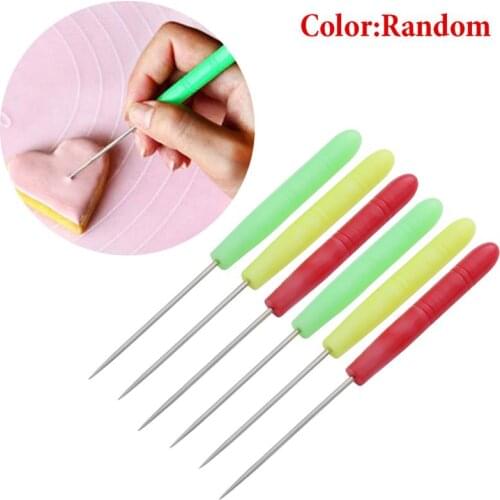 6pcs Cake Baking Needle Set Cake Scriber Model Tool Icing Carve Sugarcraft Decorate DIY Fondant Cake Cookie Decorating Tools