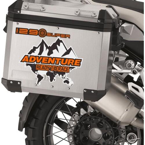 For KTM 1290Super 1290 Super ADV adventure duke Aluminum Stickers Decal Travelled box panniers Luggage Side Tail Top cases