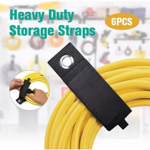 Nylon Heavy Duty Extension Cord Holder Organizer Hook Loop Storage Cable Strap Garage Hose Rope Wrap Hanger Hook hose