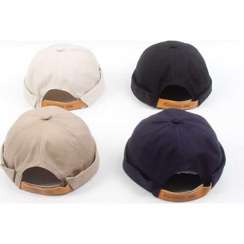 New Cool Fashion Landlord Beanie Hat Men Street Trendy Hip-hop Hat Caps Brimless Melon Cap Beanies For Men Wholesale