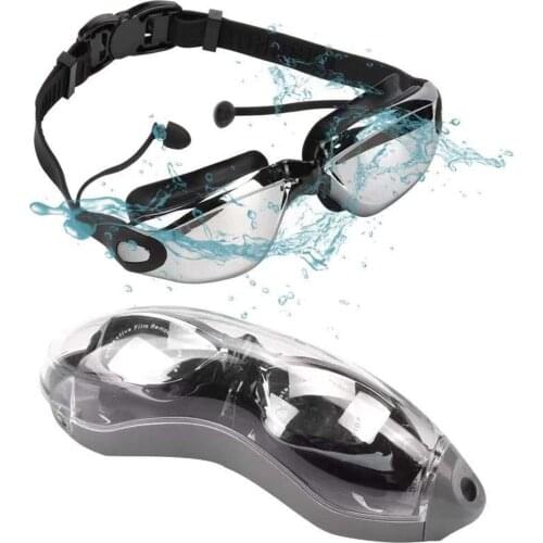 Swimming Goggles Anti Fog No Leaking UV Protection with Ear Plugs for Men and Women