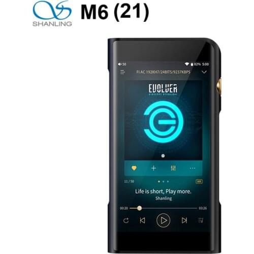 SHANLING M6 21 Version MQA Support Portable Hi-Res Music Player DSD512 32bit/768kHz Dual ES9038Q2M DAC Open Andriod System