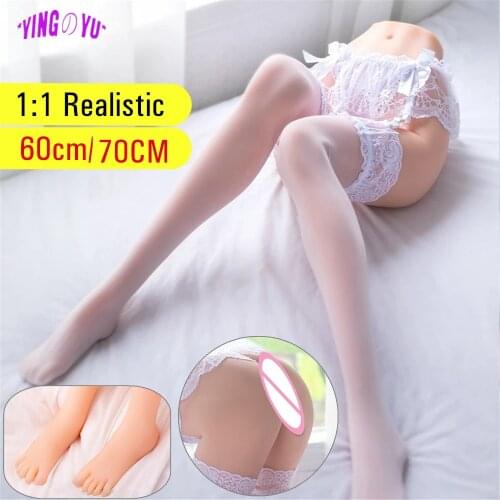 Adult Sexy Long Leg Big Ass Half Body Silicone Sex Dolls Realistic Vagina Anal Male Masturbation Erotic Sex Toys for Men Penis