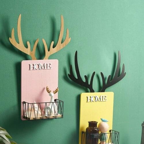 Nordic living room dining room antlers shelf wall wall decoration pendant creative personality porch wall partition LB022904