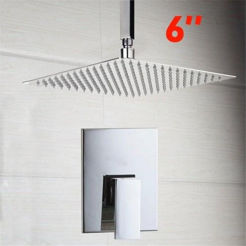 Contemporary Superior Quality 6 inch Bathroom Faucet Chrome Polished Deck Mounted Rainfall Shower Faucet Eminent Shower Faucet