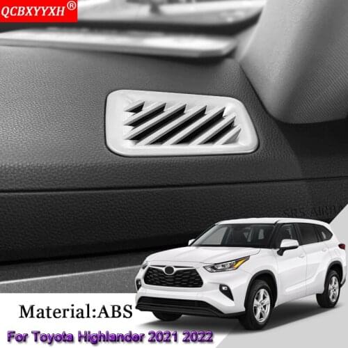 Car Styling Car Dashboard Air Conditioning Outlet Cover Sequins Sticker Auto Accessories For Toyota Highlander Kluger 2021 2022