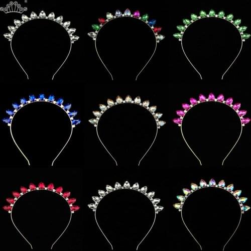 Crystal Rhinestone Princess Tiaras and Crowns Headband Girls Kid Hairband Hair Hoops Holder Women Hair Accessories