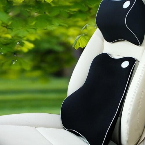 High Quality Car Headrest Lumbar Kit Car Cushion Lumbar Headrest Neck Lumbar Support Safety Products Black Beige Brown