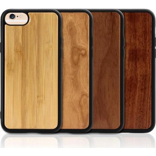 VNSTRIP Wood tap and PC back TPU edge Protective case for iPhone 678 6S 678Plus 11 11pro 11pro Max X XS MAX XR Phone Case