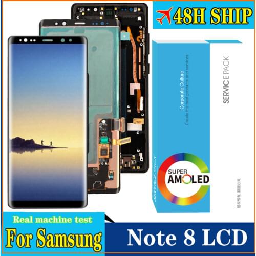 6.3" Super Amoled Display for SAMSUNG Galaxy Note 8 Full LCD N950 N950F LCD Display Touch Screen Repair Parts LCD