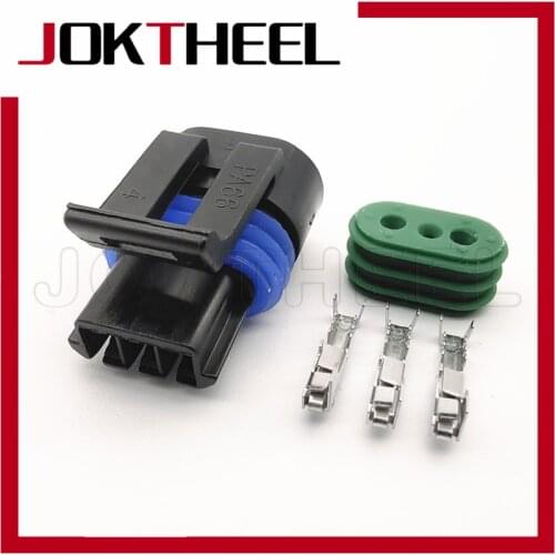 1/5/10/20 set kit Delphi GM 3 Pin/Way female auto map sensor plug Waterproof Connector wiring harness Housing for Buick 12162182