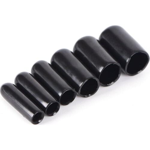 10PCS 3/4/5/6/7/8MM Black Rubber End Caps For 4 Lines Quad Stunt Kite Fixed Parts