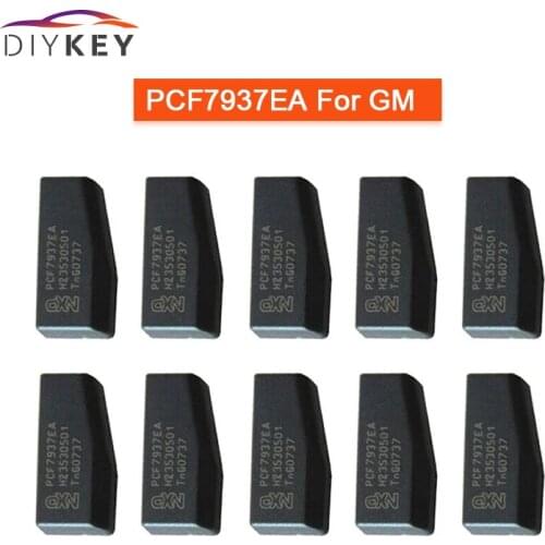 DIYKEY 10PCS PCF7937EA Carbon Transponder Chip Blank Car Key Chip for GM