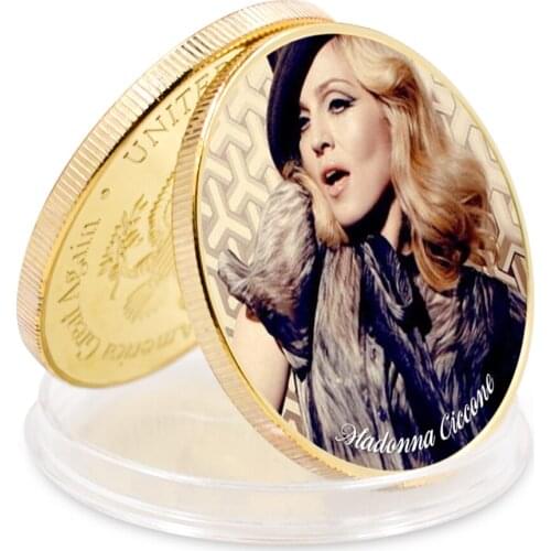 2021 Year of Madonna Commemorative Coin Coins Collectibles Art Craft Gift Gold Plated Coins Challenge Coin