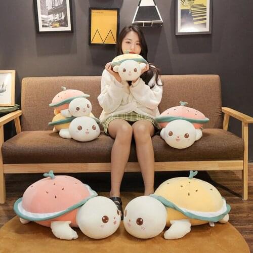 40cm-65cm Sea Turtles / Tortoise Plush Toys Lovely Turtle Soft Stuffed Animals Doll Watermelon Turtle Pillow Baby Kid Cute Gifts