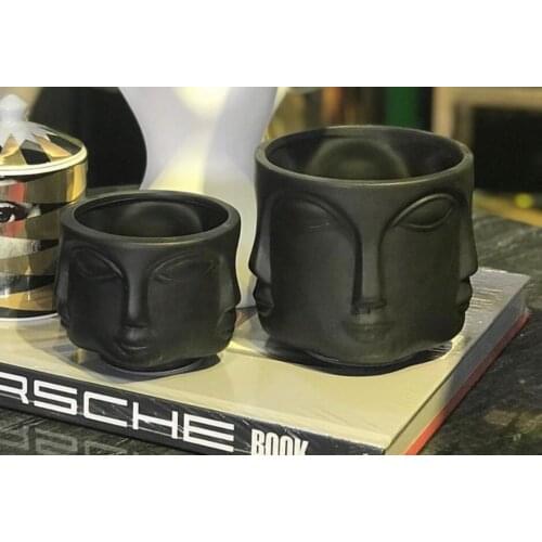 Adler flower pot set Black