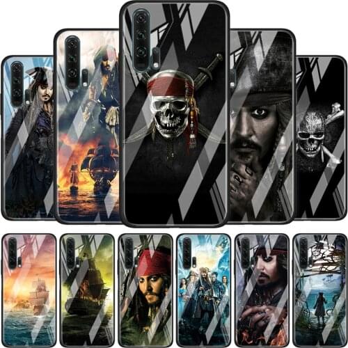 Tempered Glass Cover Pirates of the Caribbean For Honor 30 20 10 9X 8X Lite Pro Plus Silicone Phone Case Coque Shell