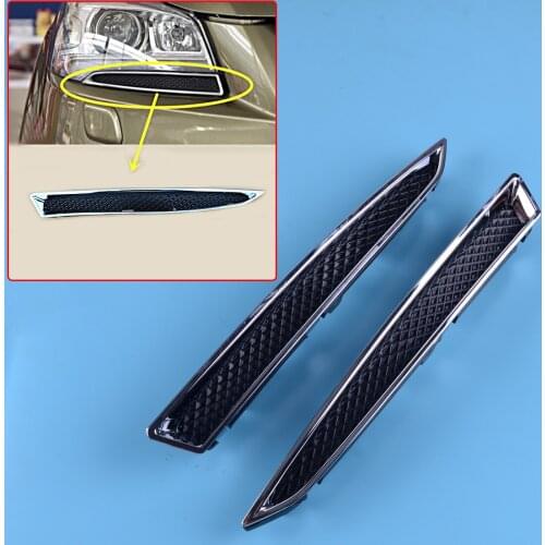 CITALL 1Pair DV45-8228-AA DV45-8229-AA ABS Headlight Lower Bracket Trim Moulding Fit for Ford Escape 2013 2014 2015 2016