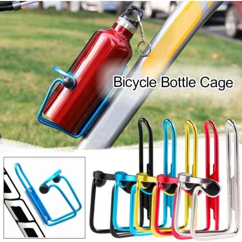 5pc Aluminum Mountain Bicycle Double Water Bottle Holder Cage Rack Cycling Drinks Holder Outdoor Bottle Holder Bicycle Accessory