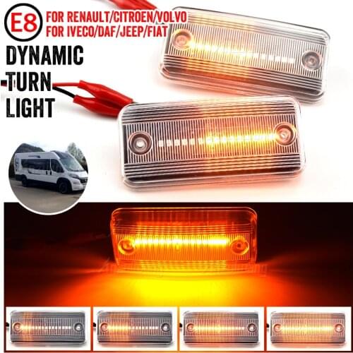 Dynamic Side Marker Repeater Light Turn Signal Light Lamp for Iveco Fiat Ducato Citroen Relay Peugeot Boxer Renault VOLVO