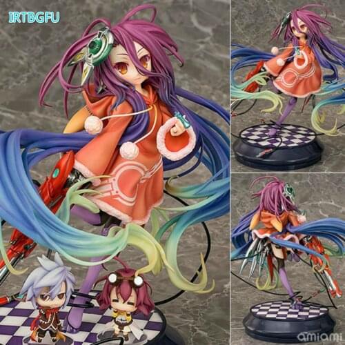 Huby Dora NO GAME NO LIFE Zero GAME LIFE White 3 Generation Poker Action Toy Figures Japanese Anime Figure Collectible Figurines