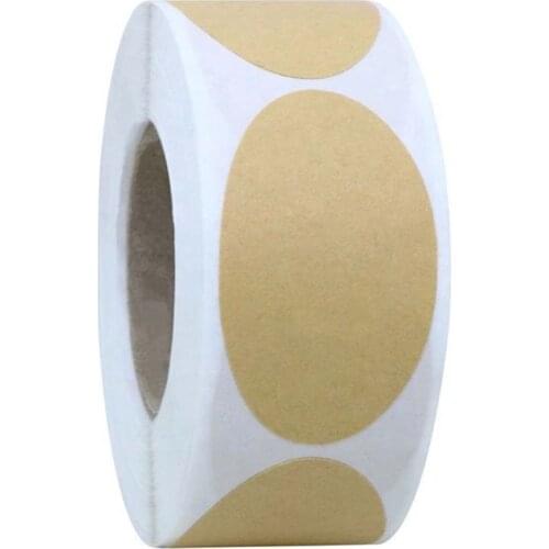 250pcs/roll DIY Blank Kraft Label Handmade Baking Seal Stickers Gift Tag for Jar 667A
