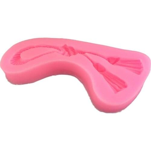 European tassel cake decorative lace embossed pattern silicone mold retro wind drop glue wheat spike mold