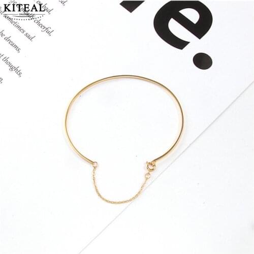 KITEAL 2021 New fashion Arrival!! Gold Filled Maiden bracelet anklets Simple Type C leg bracelet charms
