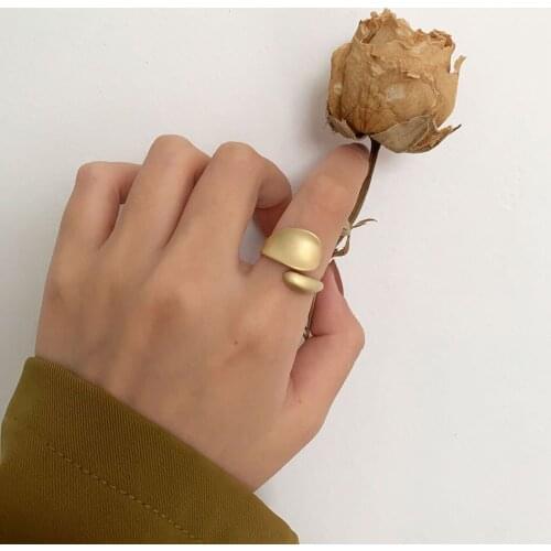 Gold Silver Color Metal Rings For Women Statement Ring Womens Rings Punk Open Finger Gold Color Geometry Ring Rings Jewelry