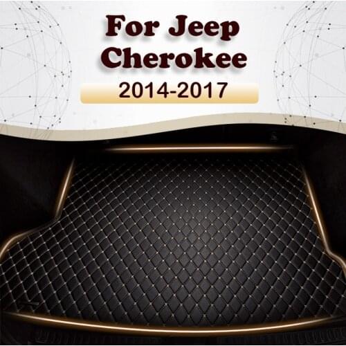 Car trunk mat for Jeep Cherokee 2014 2015 2016 2017 cargo liner carpet interior accessories cover