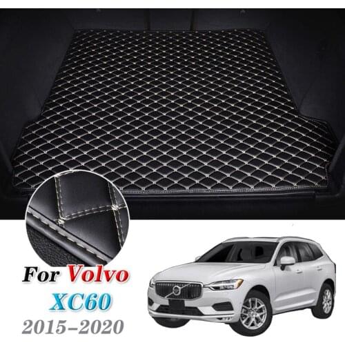 Leather Car Trunk Mat For Volvo XC60 2015-2020 Cargo Liner Accessories Interior Boot