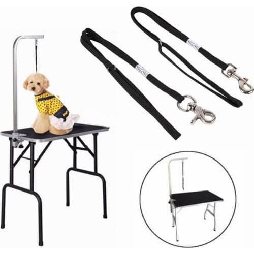 Reliable Adjustable Dog Cat Grooming Table Arm Bath Restraint Rope Harness Noose Loop Durable Dog Accessories Supplies Harnesses