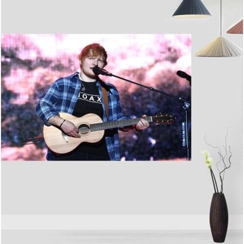 Custom Ed Sheeran Anime Posters And Prints Wall Pictures For Living Room Modern Art Poster Home Wall Decor 20x30cm,27x40cm