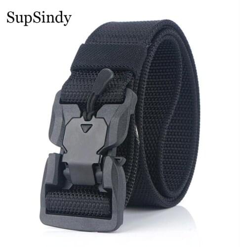 SupSindy Military Army Combat Tactical belts for Men Quick Release Buckle Mans Canvas belt nylon Training Waistband male strap