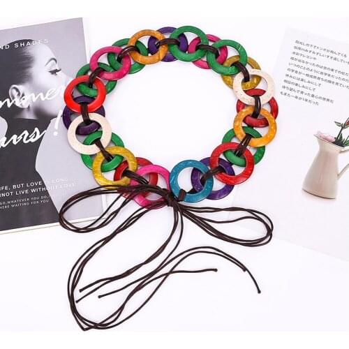 New Trend Colorful Knitted Fashion Belt Rope QZ0260 Ladies belt skirt Decoration belt Accessories