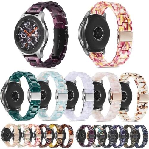 20mm Strap for Samsung Galaxy Active 2 40mm 44mm S2 Classic Band Amazfit bip/BIP lite/gts/GTR 42mm Watch Band Resin Bracelet