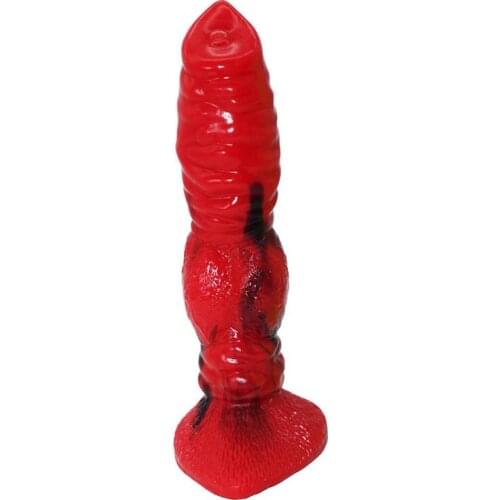 Adult sex products wolf dog animal dildo penis female masturbation stick anal plug masturbation device color sex toy soft dildo