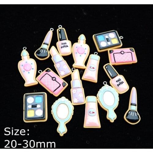 Resin Makeup Charms Bracelets Necklace Earring Jewelry Making Flat Back Cabochon Pendants