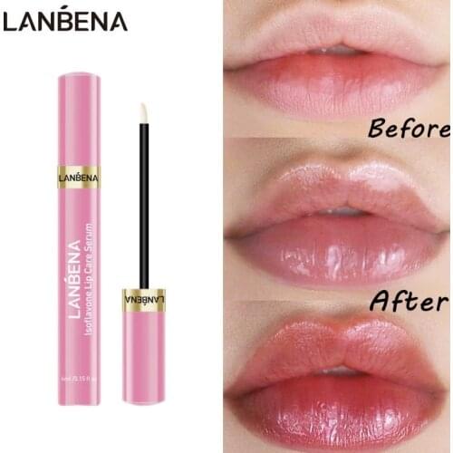 LANBENA Lip Plumper Serum Lip Mask Increase Lip Elasticity Resist Aging Moisturizing Reduce Fine Lines Lips Care Beauty