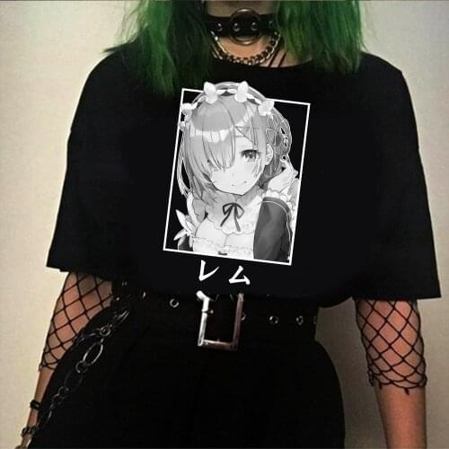 Re:zero Hoodie Starting Life in Another World T Shirt Short Sleeve Harajuku Casual T Shirt Tops Unisex