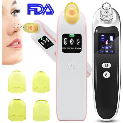 Vip Dropshipping Blackhead Acne Remover Vacuum Cleaner Face Skin Care Extractor Pore Nose Lift Suction Facial Removal Massage