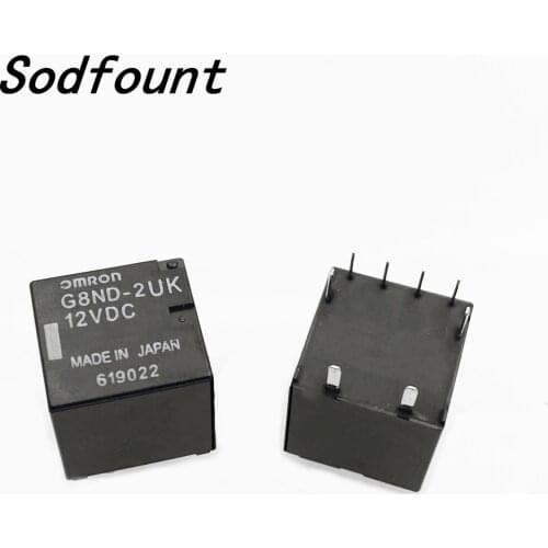 1pcs 12VDC 8Pin G8ND-2UK G8ND-27UR G8ND-U G8ND-S Car Handbrake Relay Window Lifter Relay Hand Brake Fragile Common Fault Relay