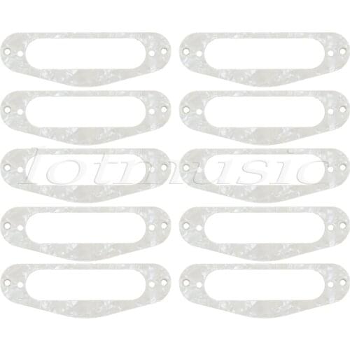 10 Pcs Pickup Mounting Ring Single Coil Frame for Electric Guitar Parts Pearl Red Black White Blue Green Cream 3 Ply